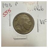 1913 TYPE 1 BUFFALO NICKEL 1913 TYPE 1 BUFFALO NICKEL