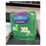 2 PACKAGES OF FITRIGHT ULTRA XL DISPOSABLE BRIEFS 2 PACKAGES OF FITRIGHT ULTRA XL DISPOSABLE BRIEFS
