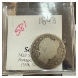 1893 BARBER SILVER QUARTER 1893 BARBER SILVER QUARTER