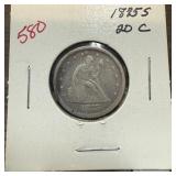 1875 SEATED LIBERTY SILVER QUARTER 1875 SEATED LIBERTY SILVER QUARTER