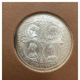 TURKS & CAICOS SILVER 20 CROWNS TURKS & CAICOS SILVER 20 CROWNS