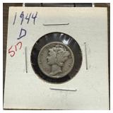 1944-D MERCURY SILVER DIME 1944-D MERCURY SILVER DIME