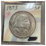 1893 COLUMBIAN EXPO SILVER HALF DOLLAR 1893 COLUMBIAN EXPO SILVER HALF DOLLAR