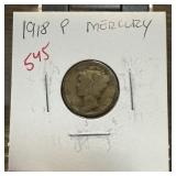 1918 MERCURY SILVER DIME 1918 MERCURY SILVER DIME