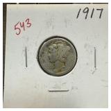 1917 MERCURY SILVER DIME 1917 MERCURY SILVER DIME