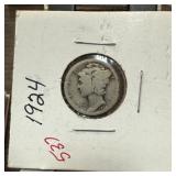 1924 MERCURY SILVER DIME 1924 MERCURY SILVER DIME