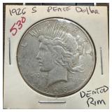 1926-S PEACE SILVER DOLLAR 1926-S PEACE SILVER DOLLAR