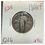 1926 STANDING LIBERTY SILVER QUARTER 1926 STANDING LIBERTY SILVER QUARTER