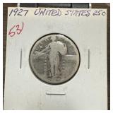 1927 STANDING LIBERTY SILVER QUARTER 1927 STANDING LIBERTY SILVER QUARTER