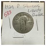 1929 STANDING LIBERTY SILVER QUARTER 1929 STANDING LIBERTY SILVER QUARTER