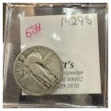 1929-S STANDING LIBERTY SILVER QUARTER 1929-S STANDING LIBERTY SILVER QUARTER