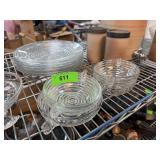 LARGE LOT OF VINTAGE MANHATTAN GLASSWARE LARGE LOT OF VINTAGE MANHATTAN GLASSWARE