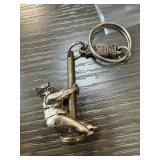 MOVEABLE CURVY STRIPPER POLE KEYCHAIN MOVEABLE CURVY STRIPPER POLE KEYCHAIN