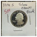 1994-S SILVER CAMEO PROOF QUARTER 1994-S SILVER CAMEO PROOF QUARTER