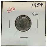1954 ROOSEVELT SILVER DIME 1954 ROOSEVELT SILVER DIME
