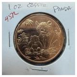 1 OZ COPPER BULLION ROUND COIN PANDA 1 OZ COPPER BULLION ROUND COIN PANDA