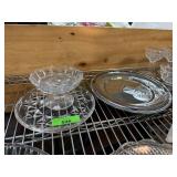 TIFFANY & CO CRYSTAL PLATTER / METAL BAR TRAY TIFFANY & CO CRYSTAL PLATTER / METAL BAR TRAY