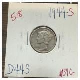 1944-S MERCURY SILVER DIME 1944-S MERCURY SILVER DIME
