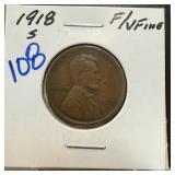 1918-S WHEAT PENNY CENT