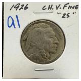 1926 BUFFALO NICKEL