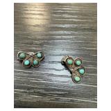 STERLING SILVER & TURQUOISE EARRINGS