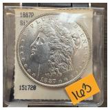 1887 MORGAN SILVER DOLLAR