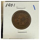 1901 INDIAN HEAD PENNY CENT