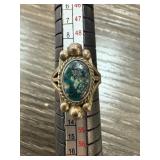 STERLING SILVER TURQUOISE RING