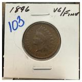 1896 INDIAN HEAD PENNY CENT
