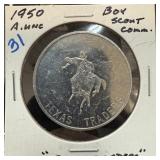 1950 BOY SCOUT TEXAS TRADERS TOKEN