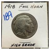 1918 BUFFALO NICKEL HIGH GRADE