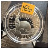 1986 PROOF CLAD LIBERTY HALF DOLLAR
