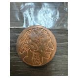 1 OZ COPPER BULLION ROUND INDIAN HEAD