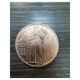 1 OZ COPPER BULLION ROUND STANDING LIBERTY