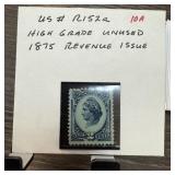 R152A HIGH GRADE UNUSED 1875 REVENUE ISSUE STAMP