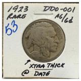 1923 BUFFALO NICKEL RARE DDO-001