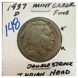 1937-D BUFFALO NICKEL DOUBLE STRUCK