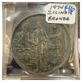 1974 ILLINOIS BRONZE TOKEN