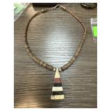 STERLING SILVER STONE NECKLACE