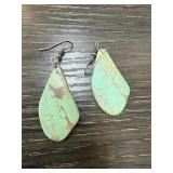STERLING SILVER TURQUOISE EARRINGS