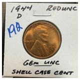1944-D WHEAT PENNY CENT UNC
