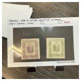 JAPAN 198-9 MINT LH SCARCE 1927 COMM ISSUE STAMPS