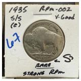 1935-S/S BUFFALO NICKEL RPM-002