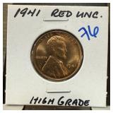 1941 WHEAT PENNY CENT HIGH GRADE