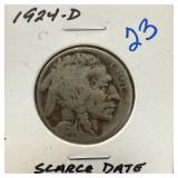 1924-D BUFFALO NICKEL SCARCE DATE