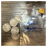 QTY 5 1923-S BUFFALO NICKELS