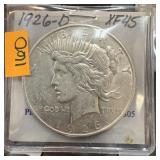 1926-D PEACE SILVER DOLLAR