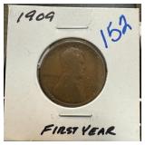 1909 WHEAT PENNY CENT