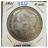 1921 MORGAN SILVER DOLLAR