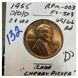 1955-D/D/D WHEAT PENNY CENT RPM-003 FS503